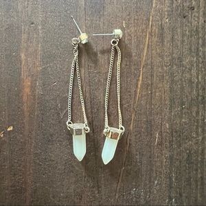 Stone dangle earrings *no backs*